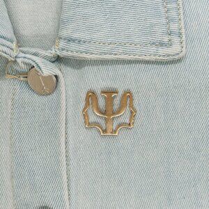 ⭐Psychology Psi Symbol Brooch Psychiatrist Pin Badge on Medical Doctor Nurse New